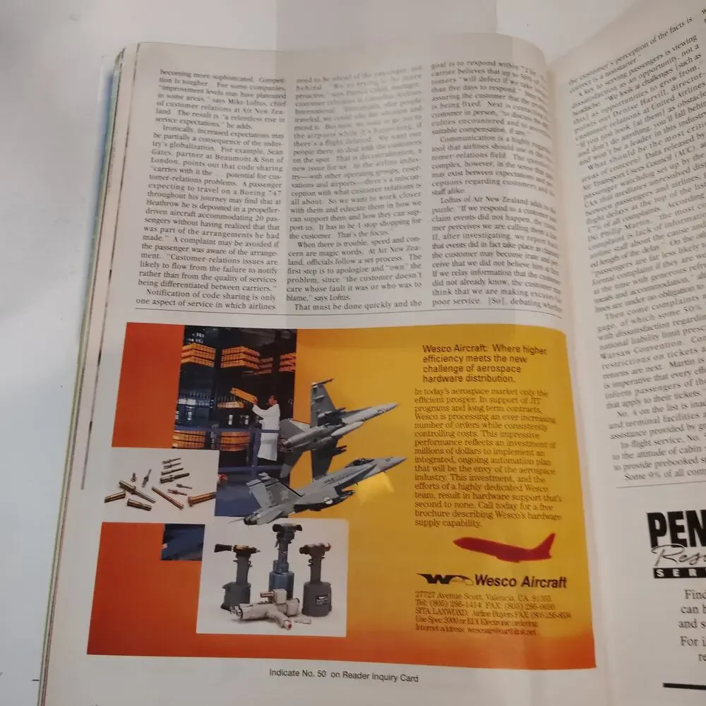 Air Transport World - January 1997 Aviation Magazine - Vintage, Multi-color
